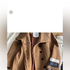 Tan Double-Breasted Coat